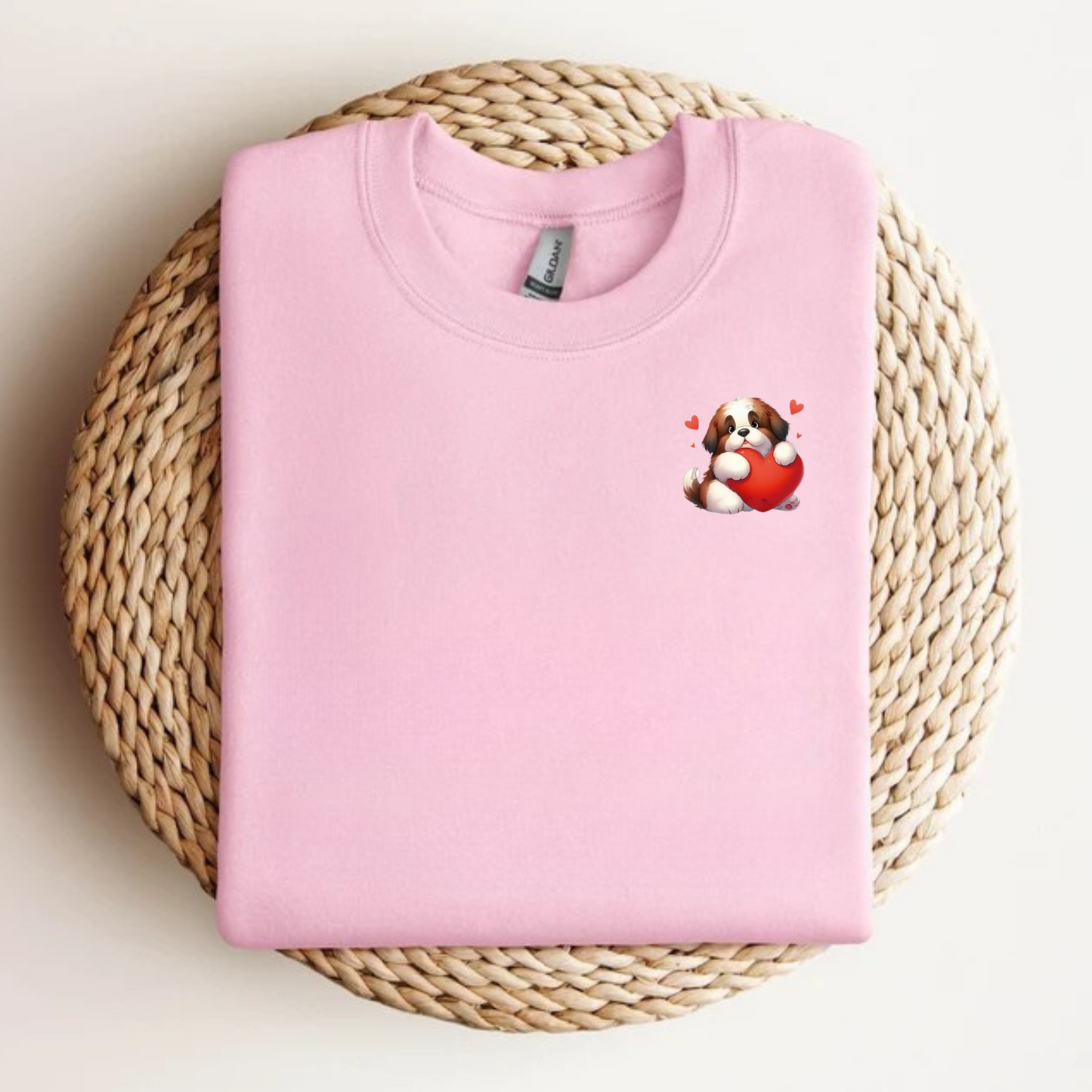 Crewneck pour chien pour la Saint-Valentin – Vêtements confortables et personnalisables sur le thème de l'amour