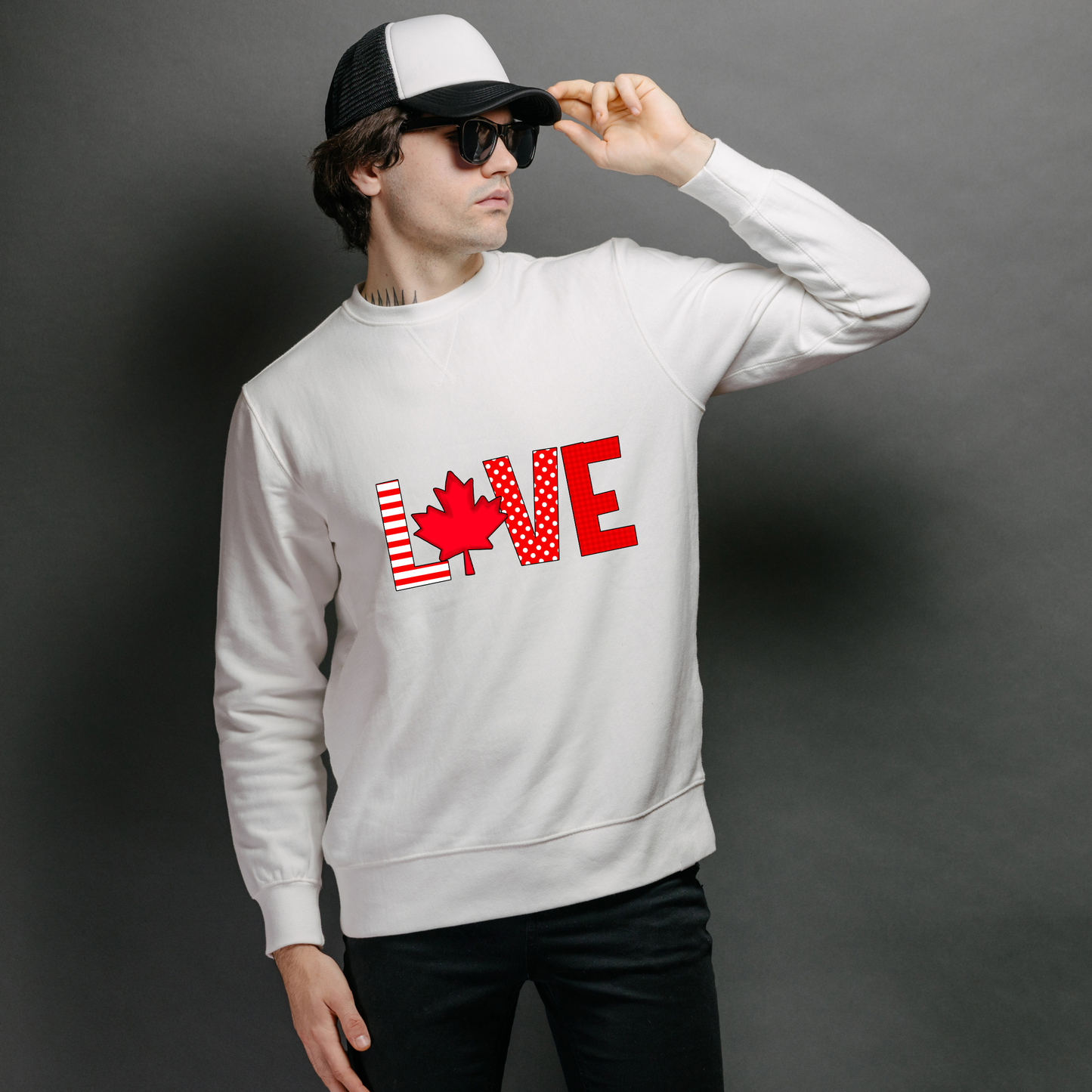 Crewneck et sweat à capuche unisexe Canada Love