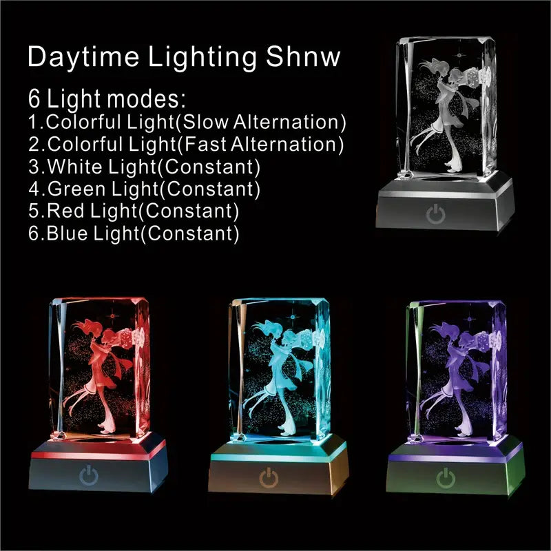 3D Couples Crystal Ball Multicolor Night Light – A Stunning Gift for Special Moments