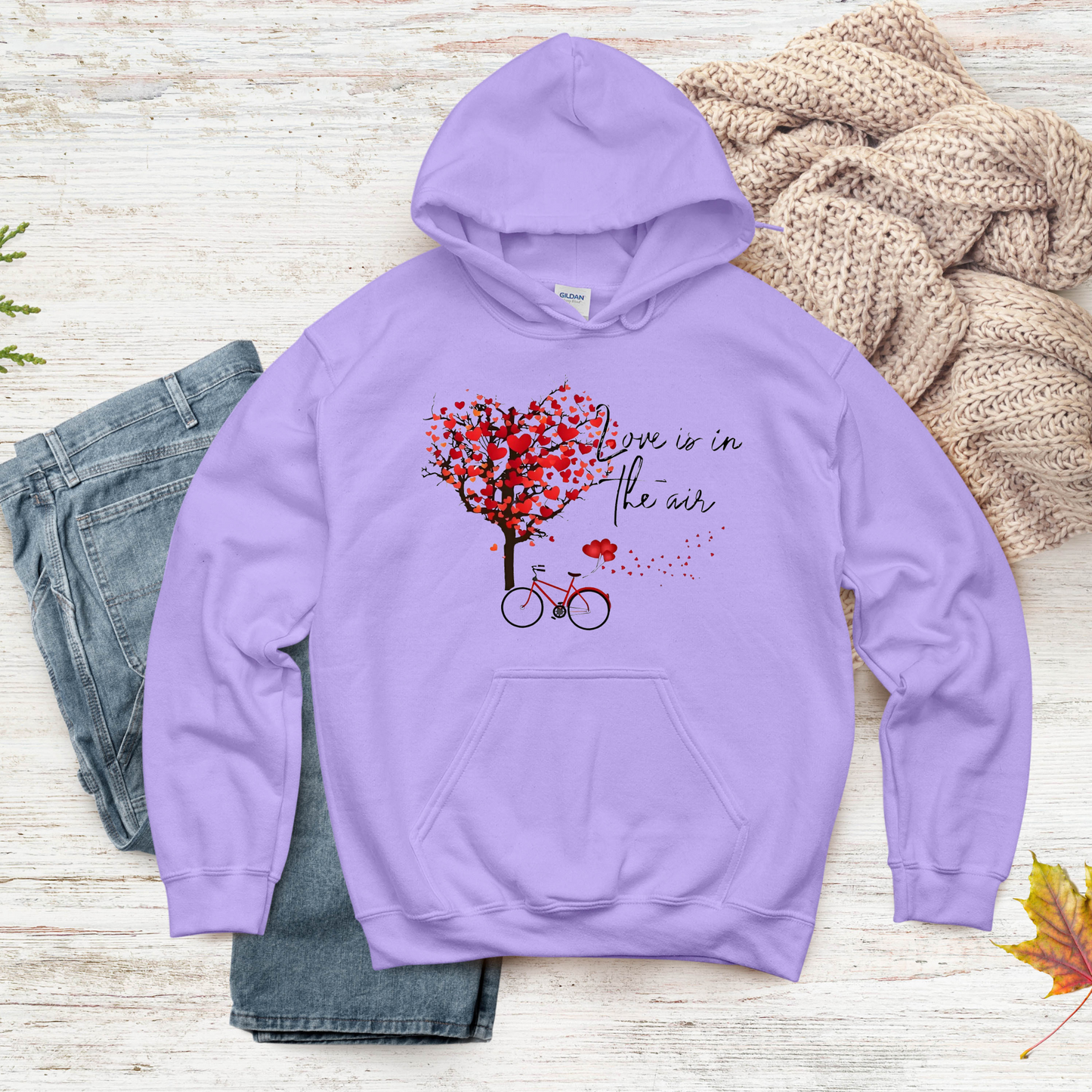 Unisex Love is in the Air Hoodie – Cozy, Romantic Gift for Couples & Valentine's Day