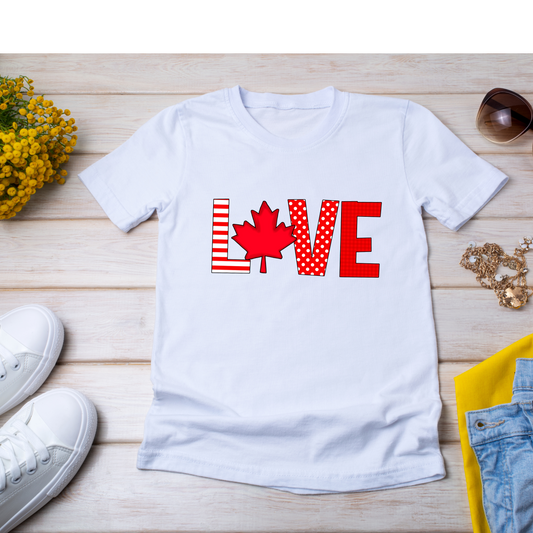 T-shirt unisexe Canada Love