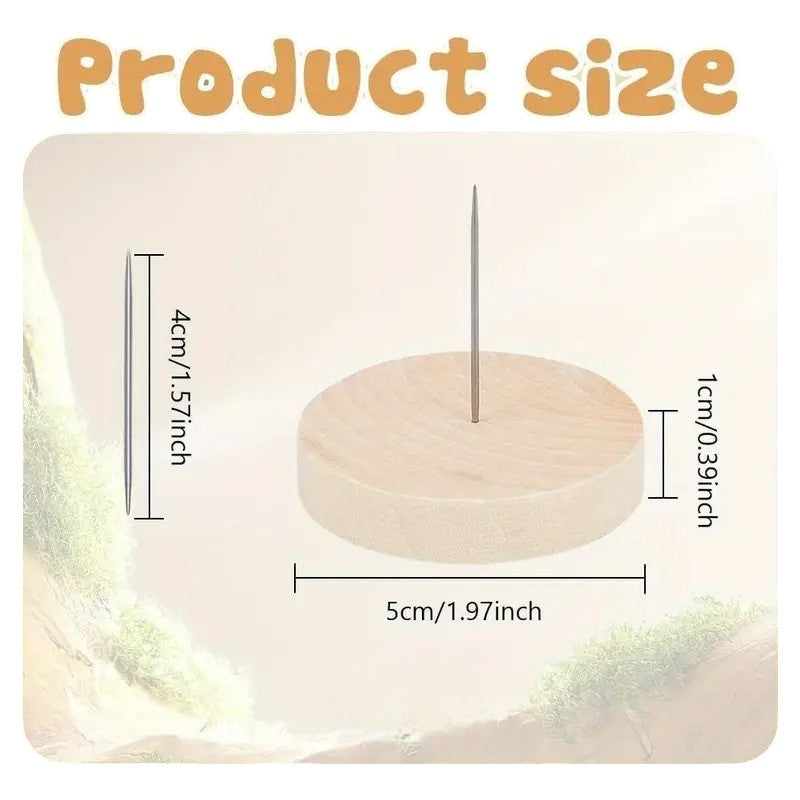 Wooden Doll Stand Base for Figurine Display and Crafting