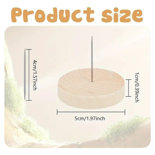 Wooden Doll Stand Base for Figurine Display and Crafting