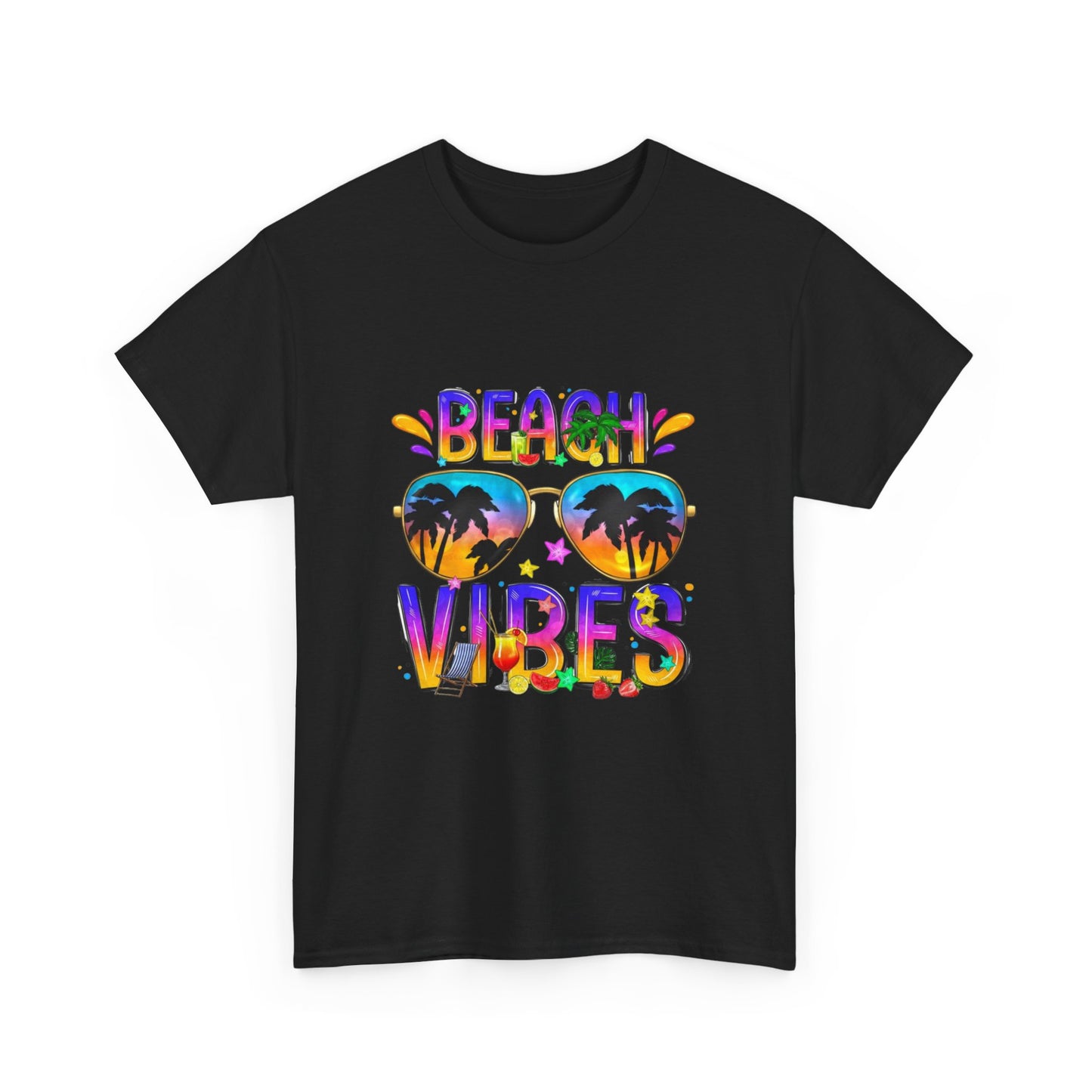 Beach Vibes T-Shirt – Fun Unisex Summer Tee for Beach Lovers and Vacation Days