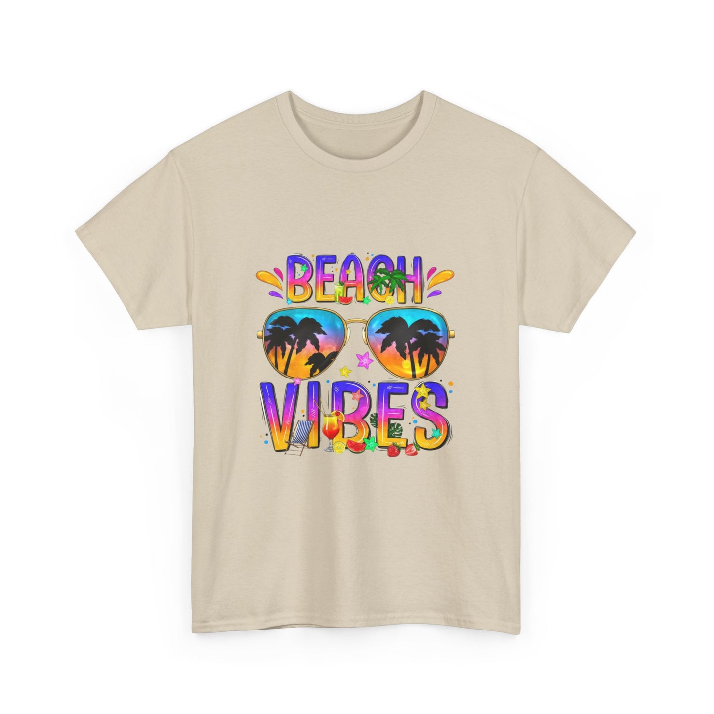 Beach Vibes T-Shirt – Fun Unisex Summer Tee for Beach Lovers and Vacation Days