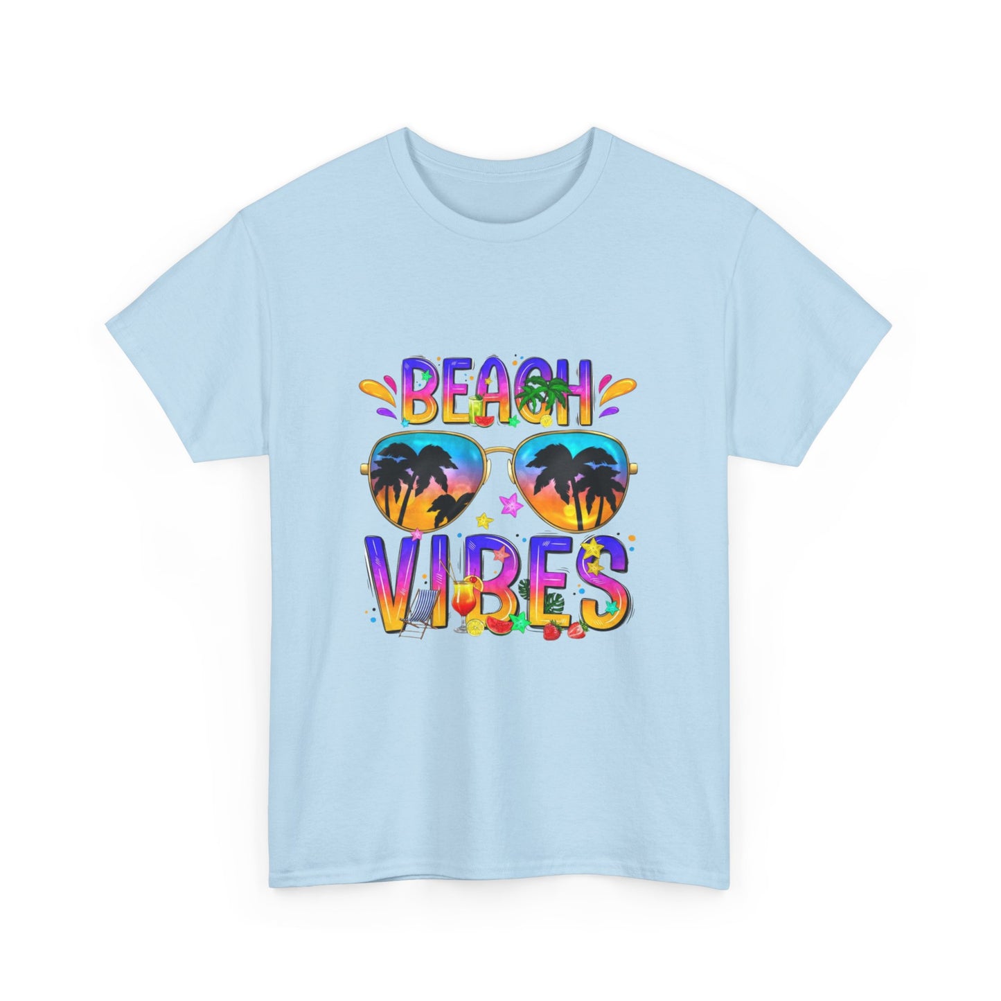 Beach Vibes T-Shirt – Fun Unisex Summer Tee for Beach Lovers and Vacation Days