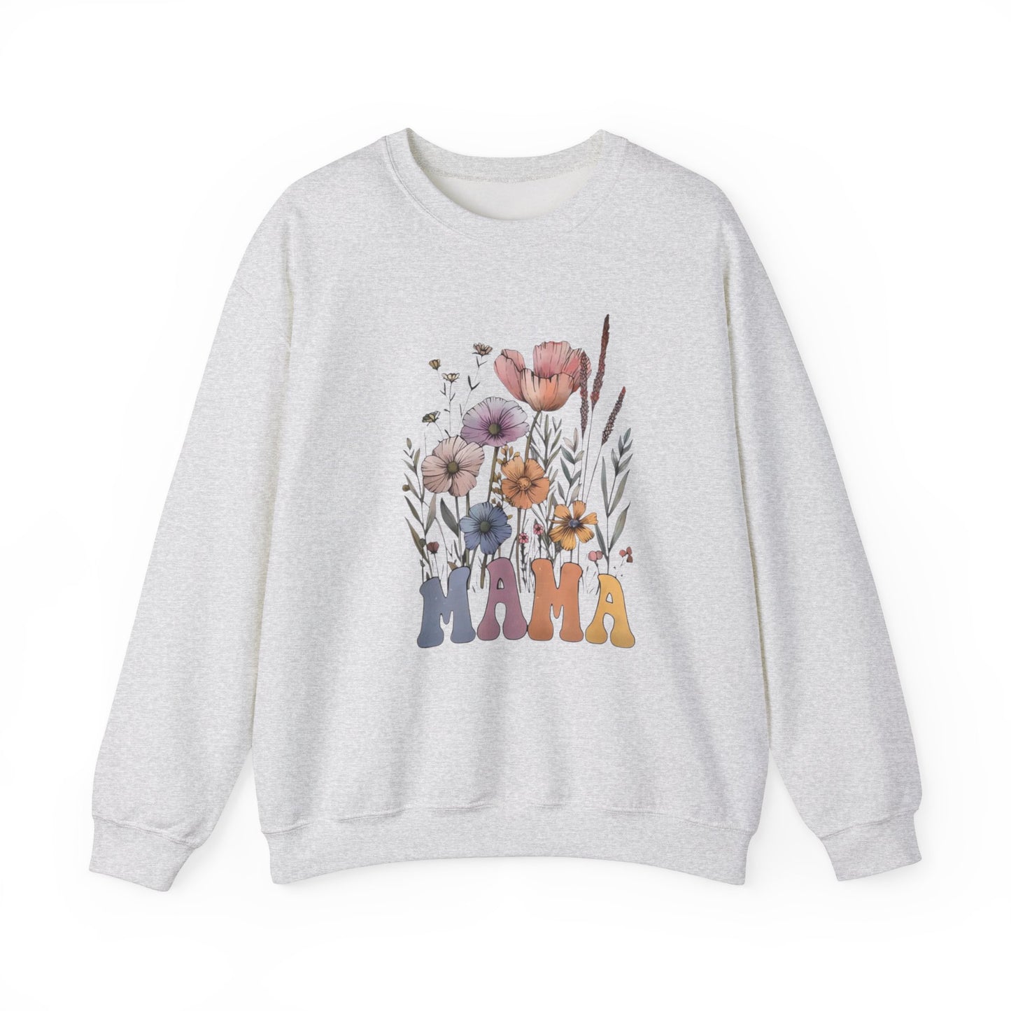 Bohemian Wildflower Mama Sweatshirt β Cozy Boho Gift for Mom, Floral Pullover