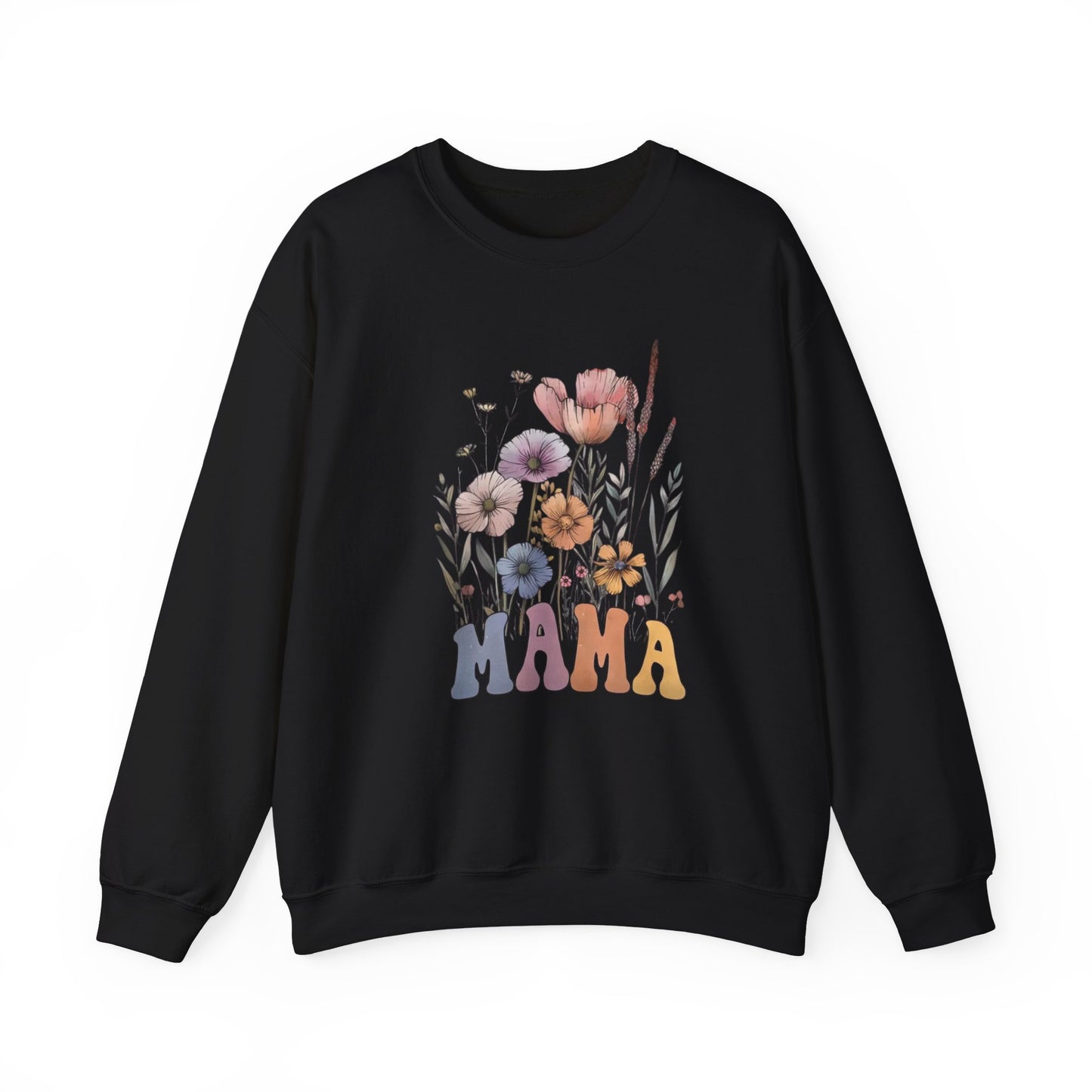 Bohemian Wildflower Mama Sweatshirt β Cozy Boho Gift for Mom, Floral Pullover