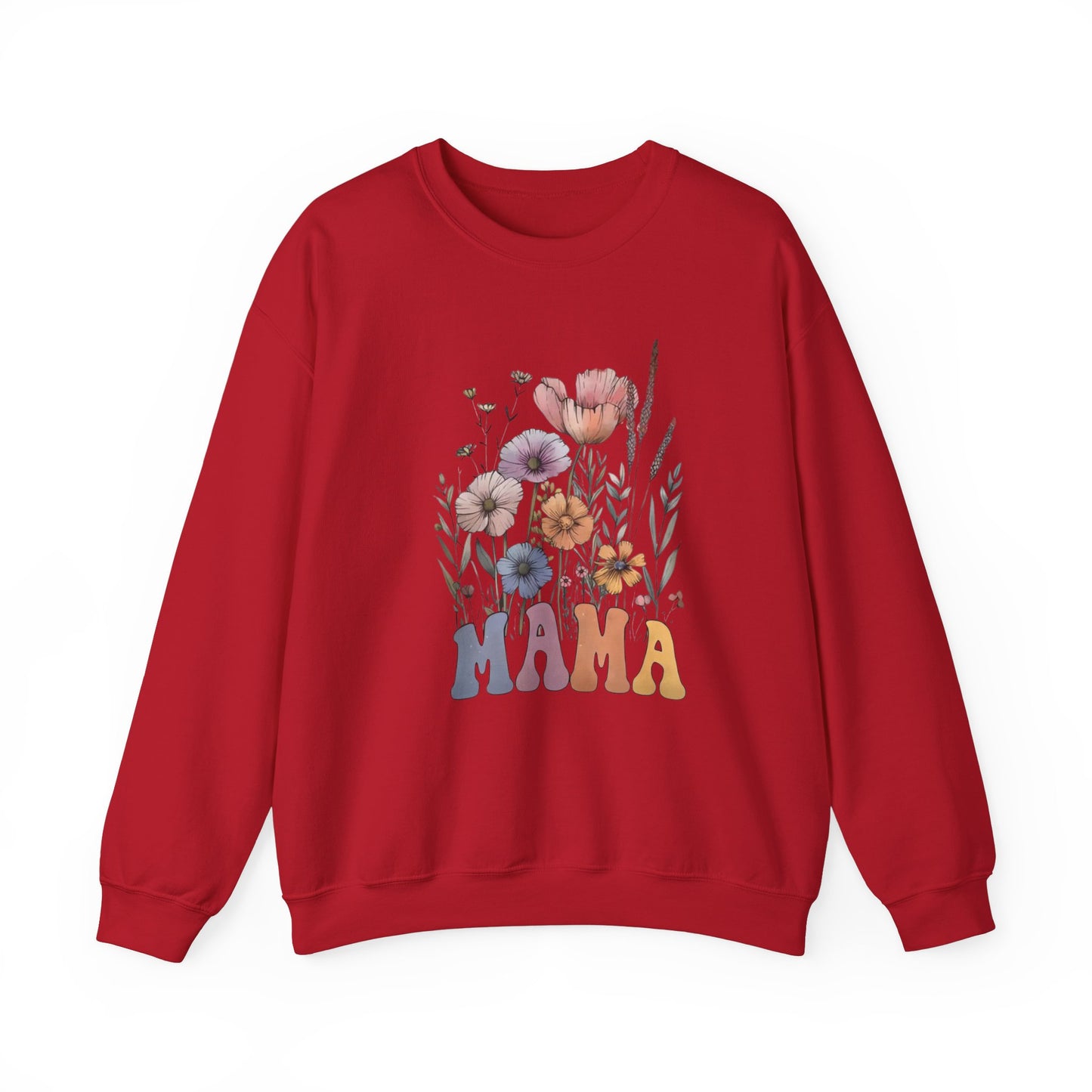 Bohemian Wildflower Mama Sweatshirt β Cozy Boho Gift for Mom, Floral Pullover