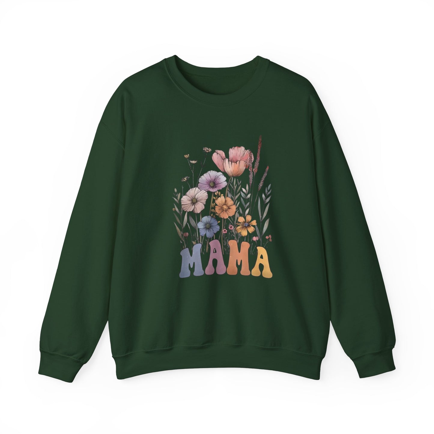 Bohemian Wildflower Mama Sweatshirt β Cozy Boho Gift for Mom, Floral Pullover