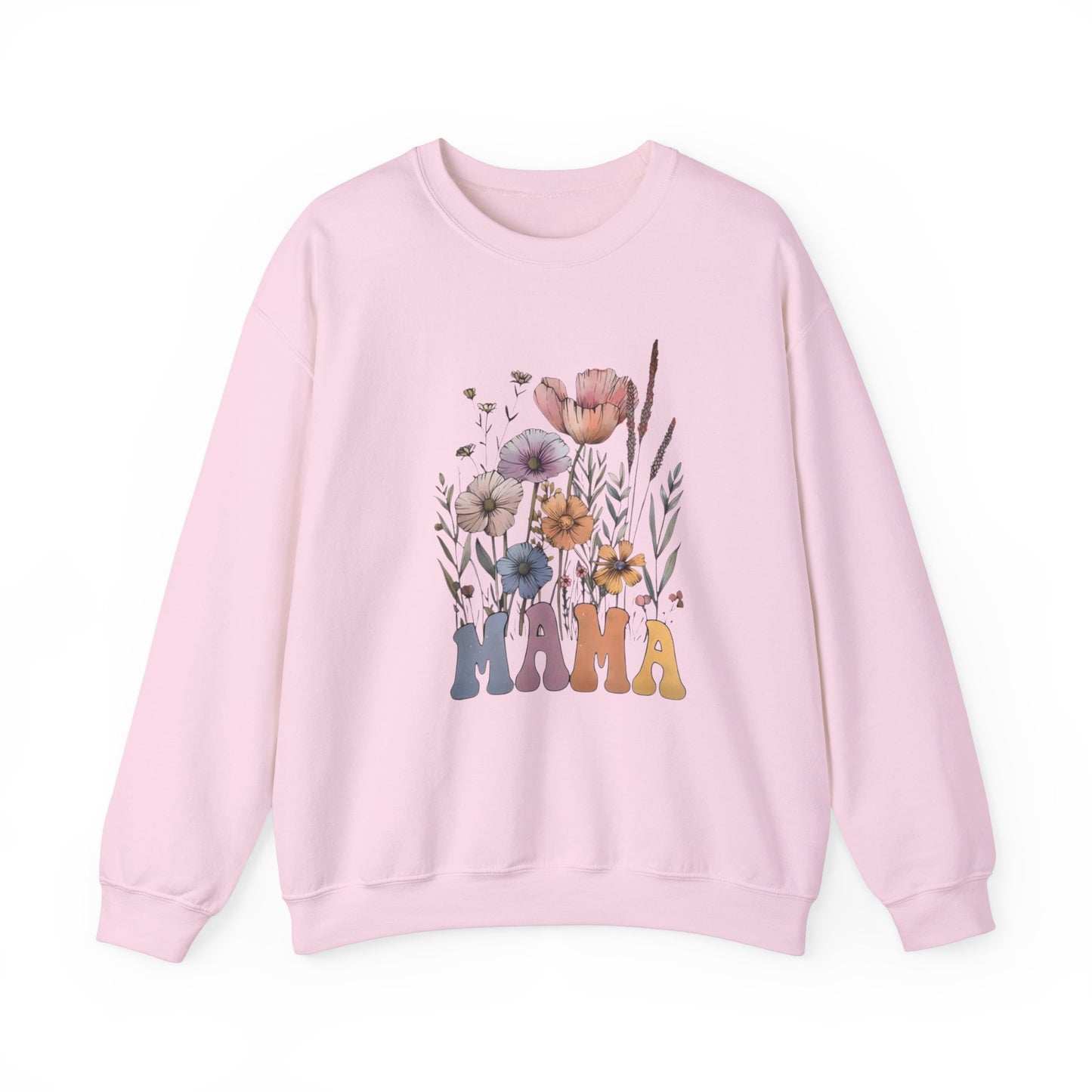 Bohemian Wildflower Mama Sweatshirt β Cozy Boho Gift for Mom, Floral Pullover
