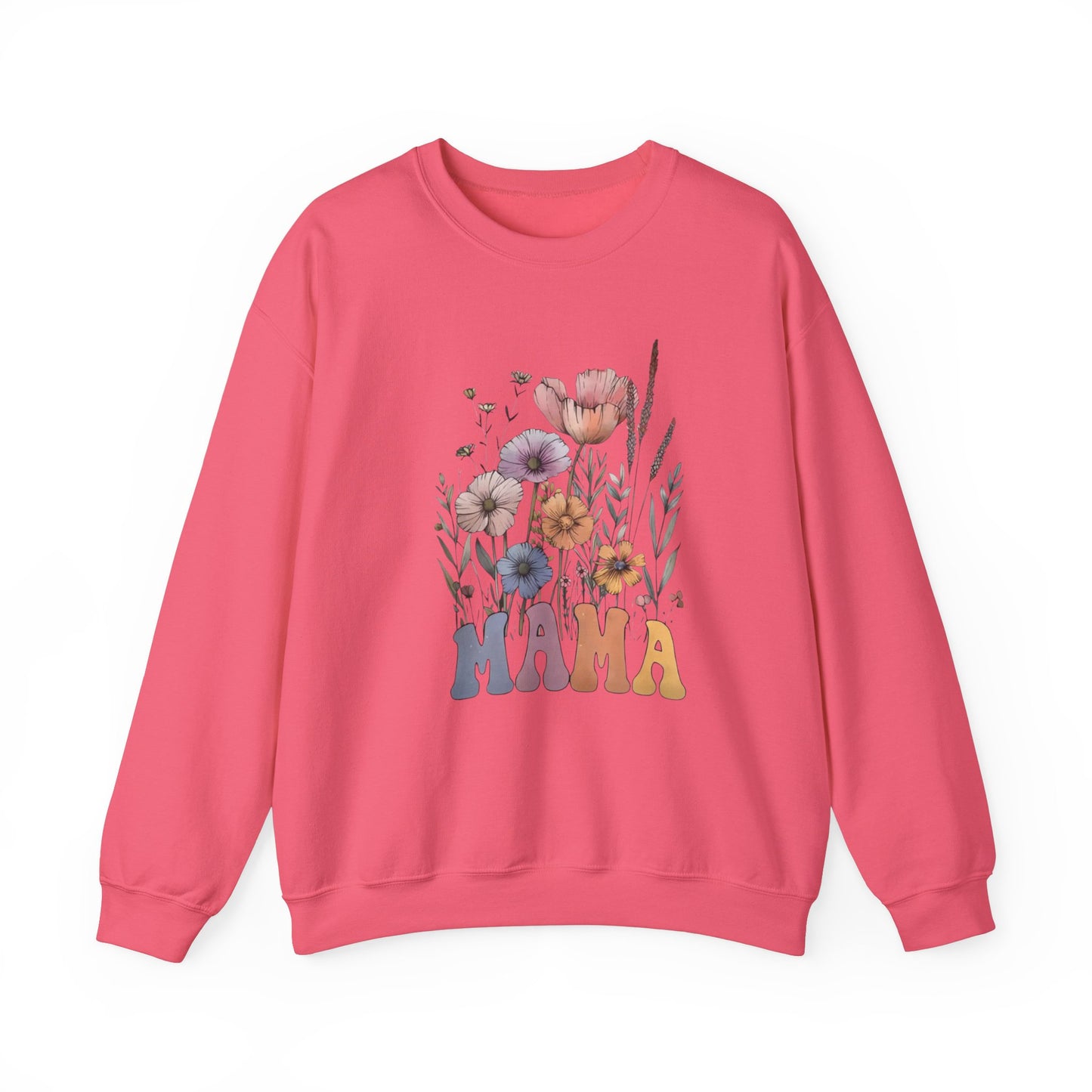 Bohemian Wildflower Mama Sweatshirt β Cozy Boho Gift for Mom, Floral Pullover