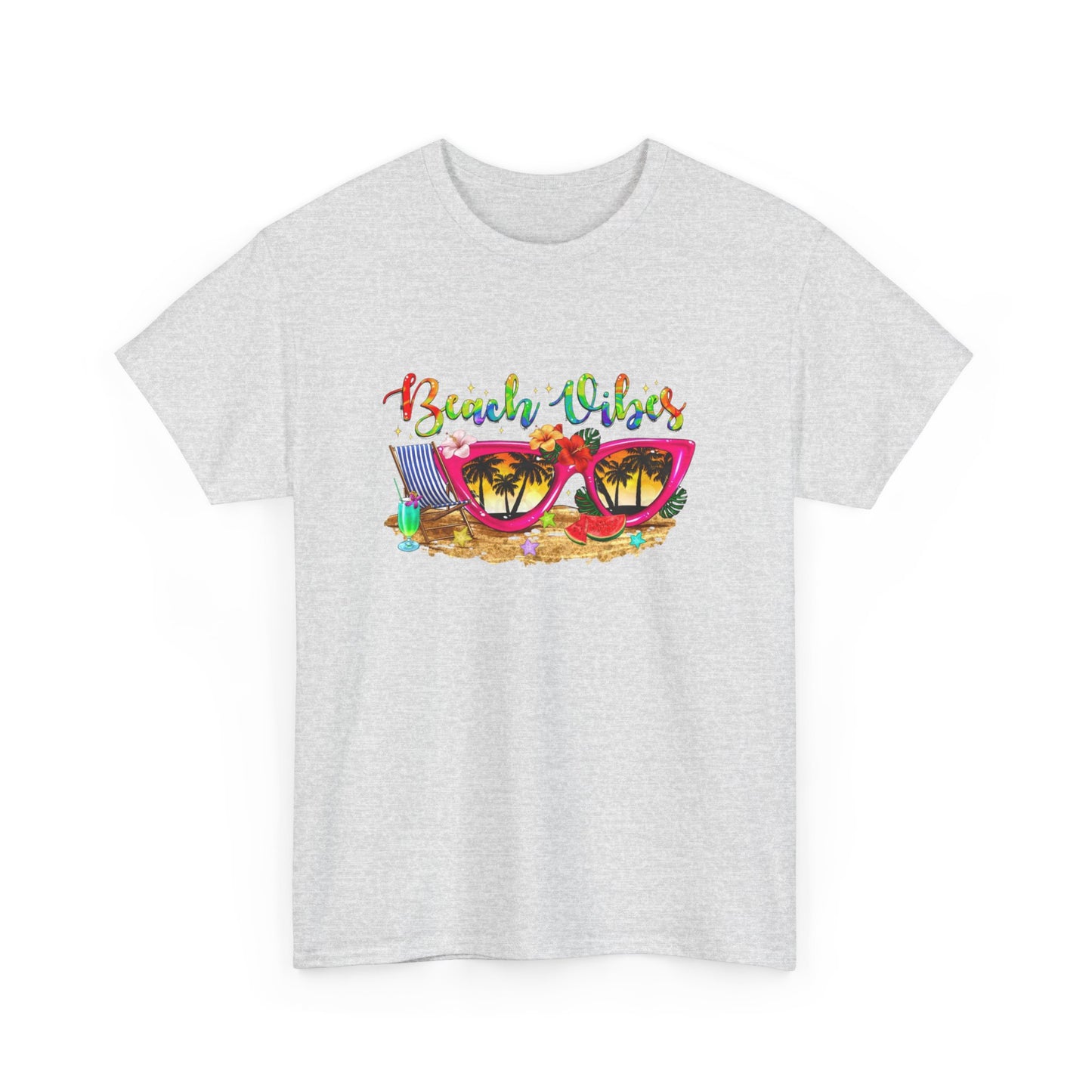 Beach Vibes T-Shirt – Fun Unisex Summer Tee for Beach Lovers and Vacation Days