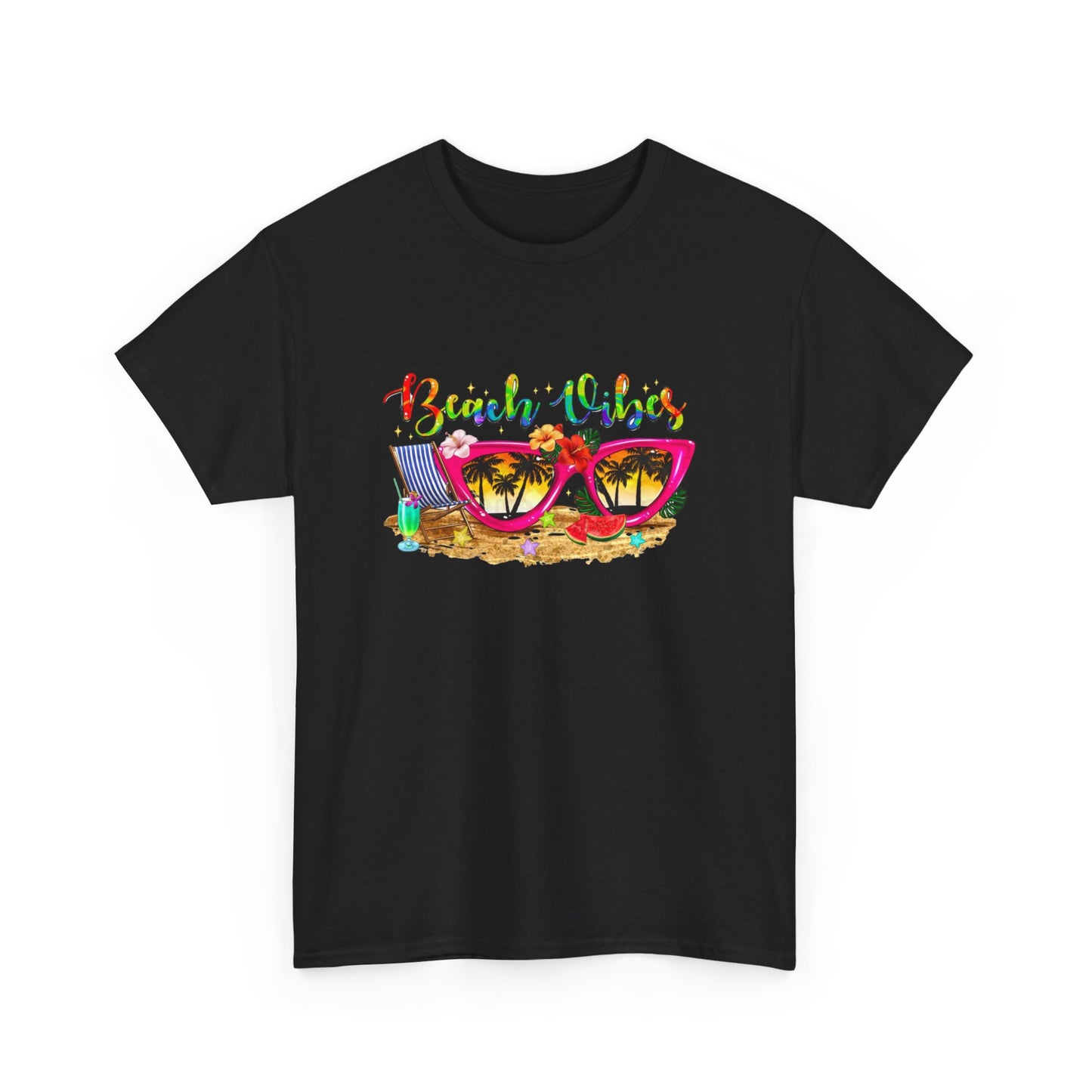 Beach Vibes T-Shirt – Fun Unisex Summer Tee for Beach Lovers and Vacation Days