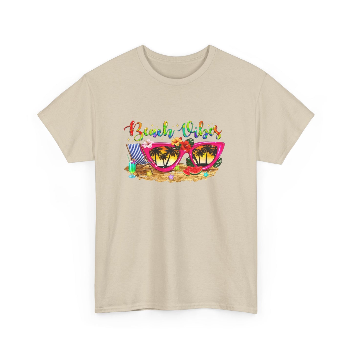 Beach Vibes T-Shirt – Fun Unisex Summer Tee for Beach Lovers and Vacation Days