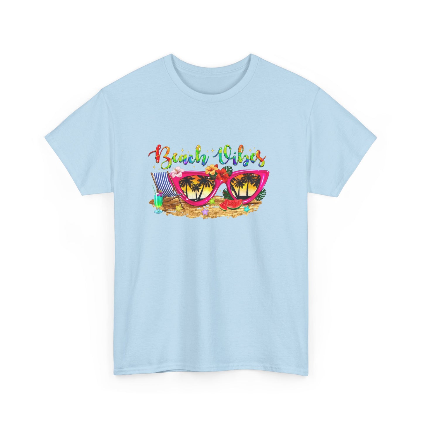 Beach Vibes T-Shirt – Fun Unisex Summer Tee for Beach Lovers and Vacation Days