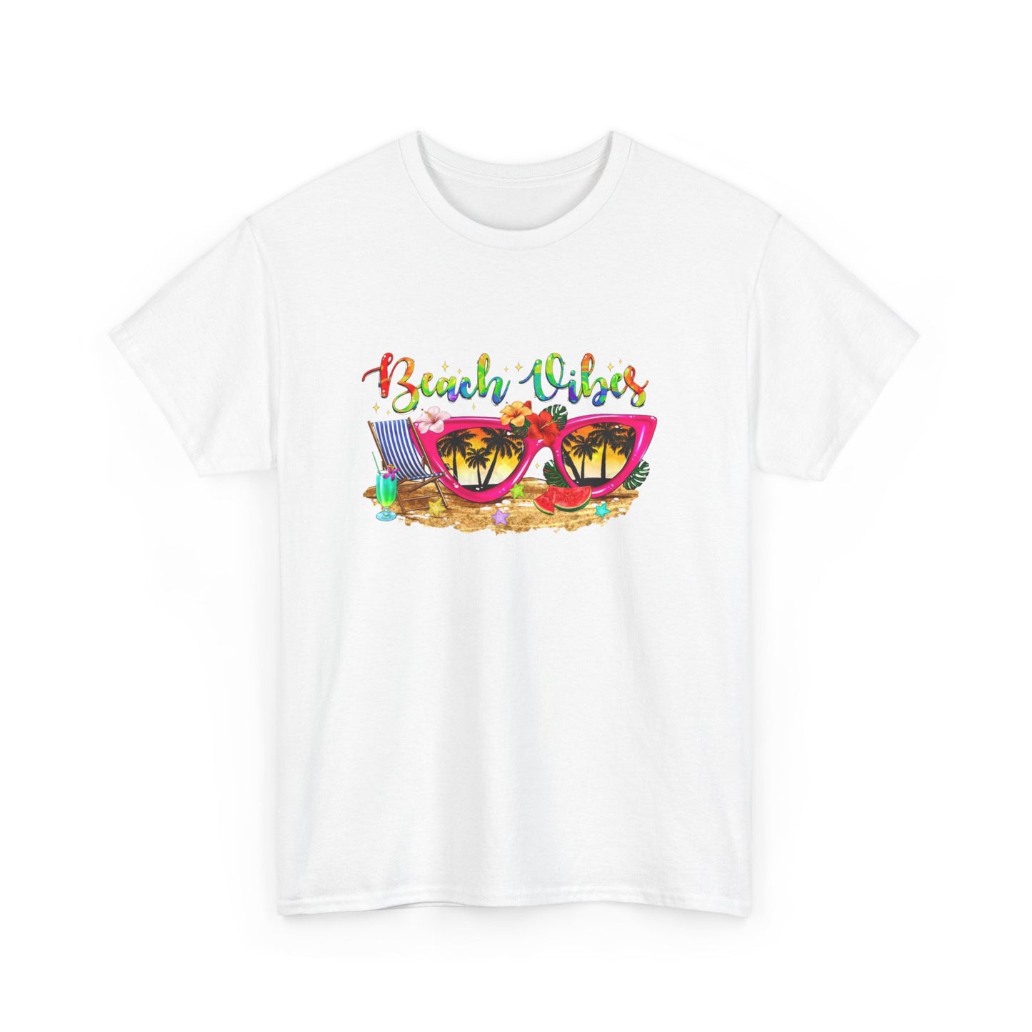 Beach Vibes T-Shirt – Fun Unisex Summer Tee for Beach Lovers and Vacation Days
