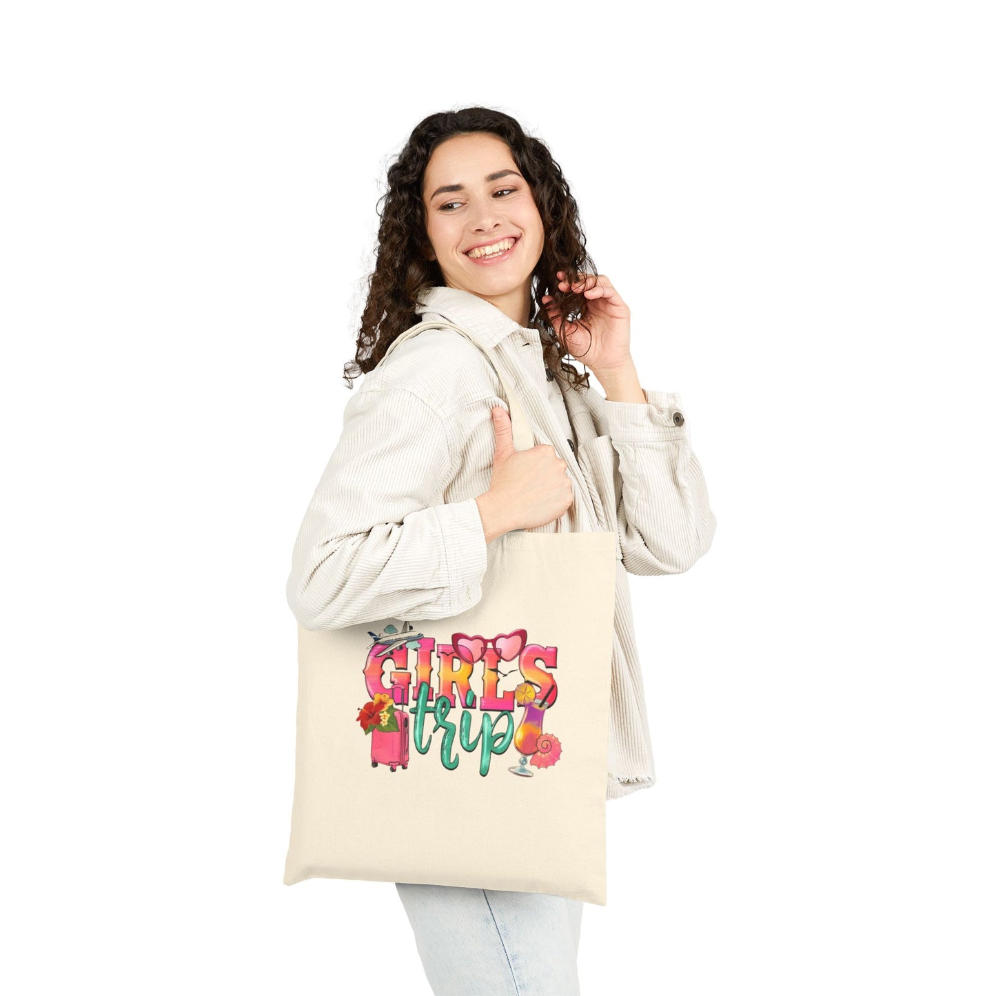 Girls Trip Tote Bag – Fun & Roomy Summer Adventure Carry-All
