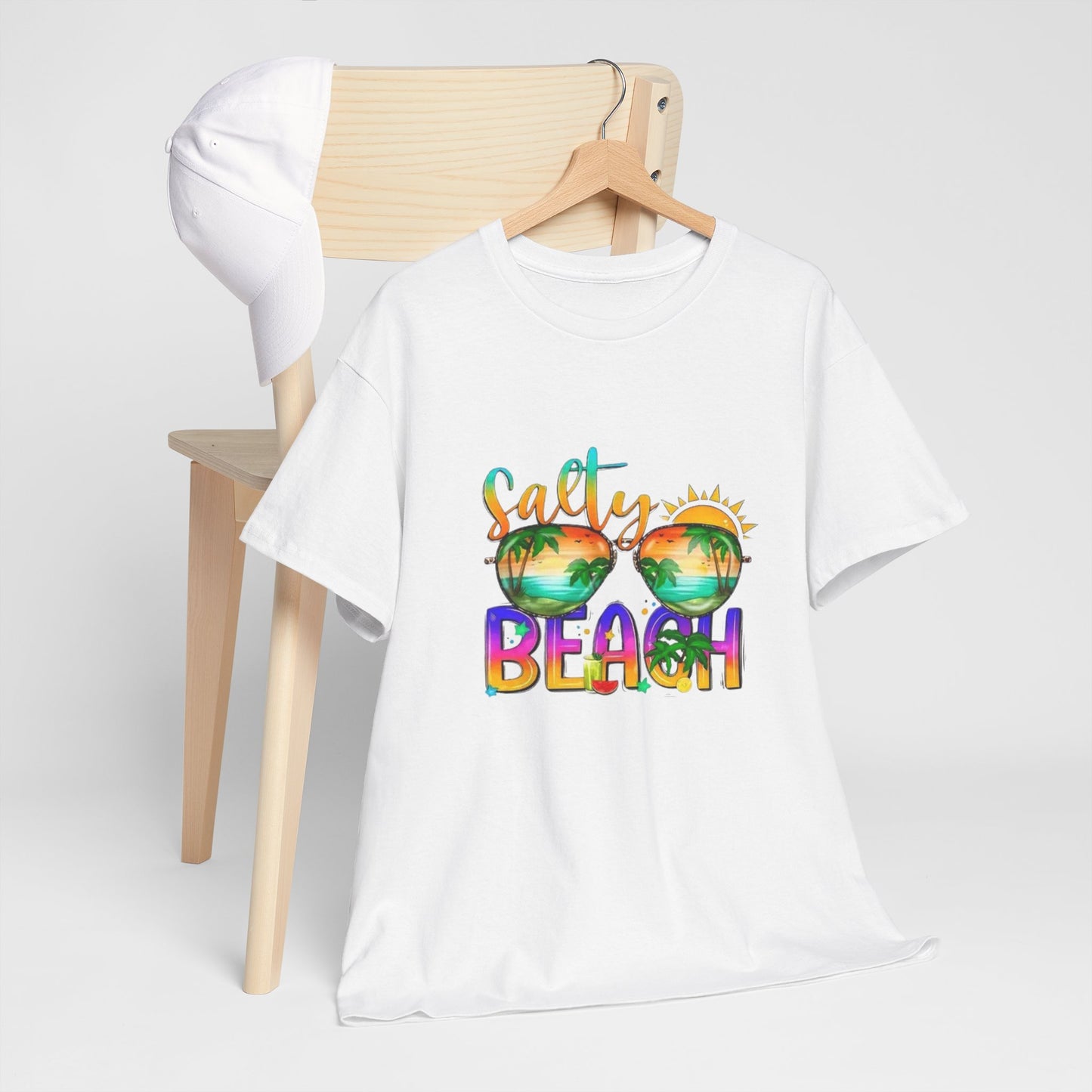 Salty Beach T-Shirt – Fun Unisex Tee for Beach Lovers, Coastal Vibes Gift Idea