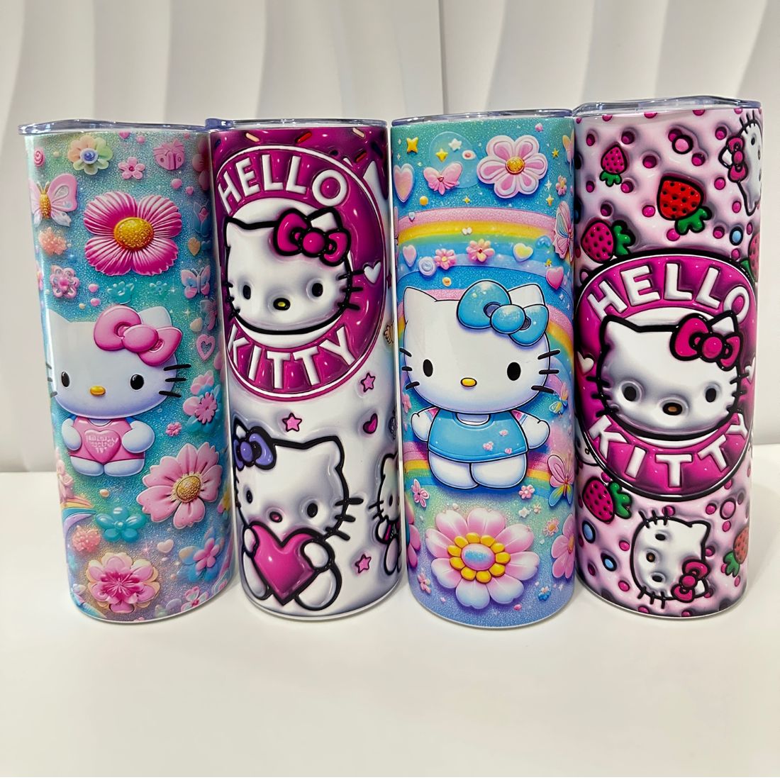 Hello Kitty Gift Bundle – Tumbler + Tote Bag + Eye Mask + Keychain + Free Gift