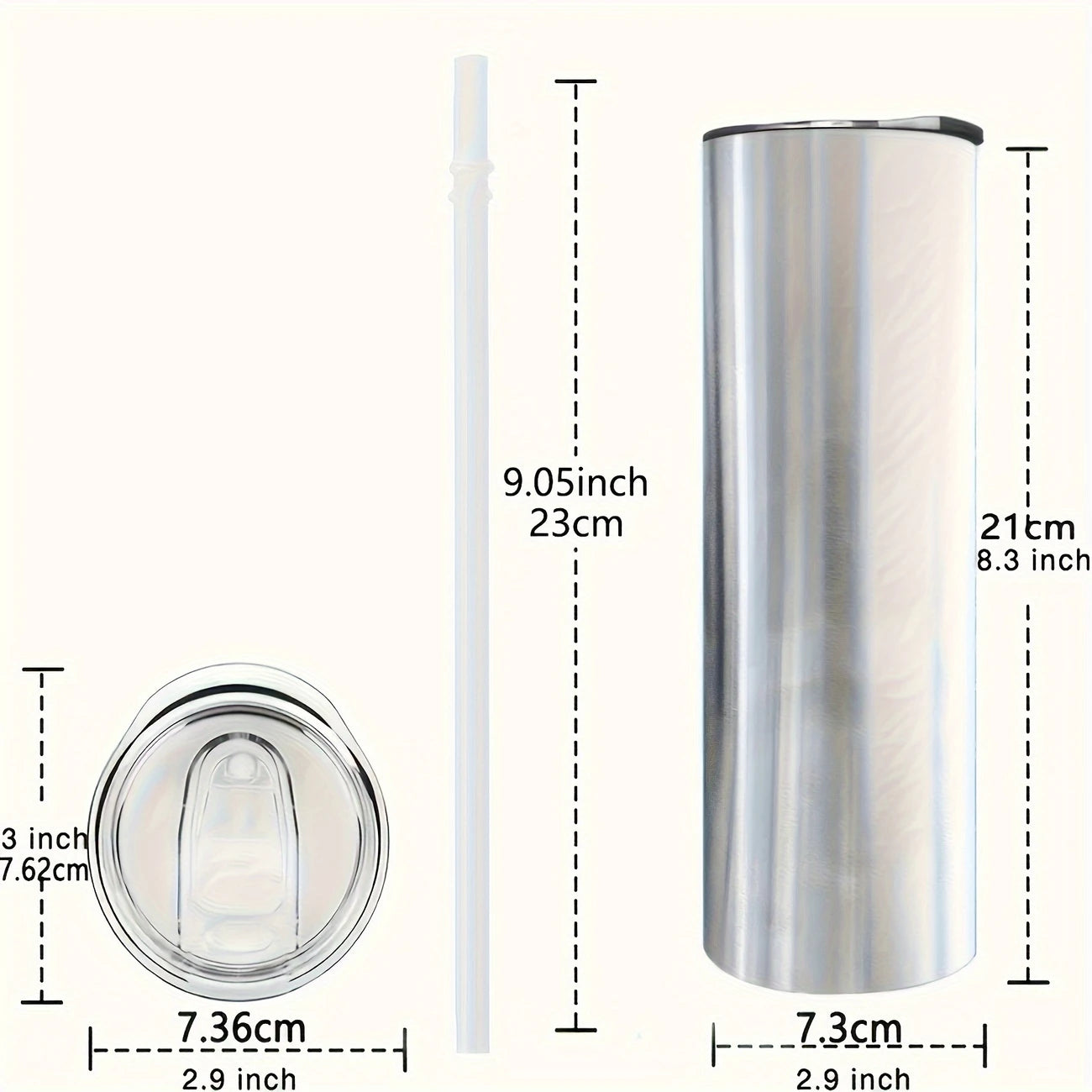 Hello Kitty Skinny Tumbler – 20oz Insulated Stainless Steel with Lid & Straw