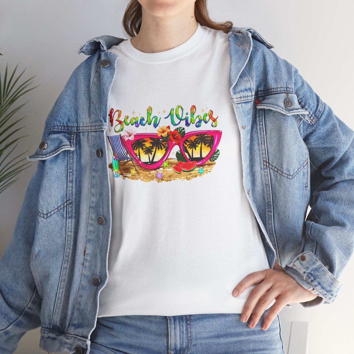 Beach Vibes T-Shirt – Fun Unisex Summer Tee for Beach Lovers and Vacation Days