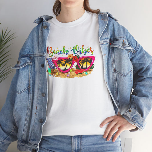 Beach Vibes T-Shirt – Fun Unisex Summer Tee for Beach Lovers and Vacation Days