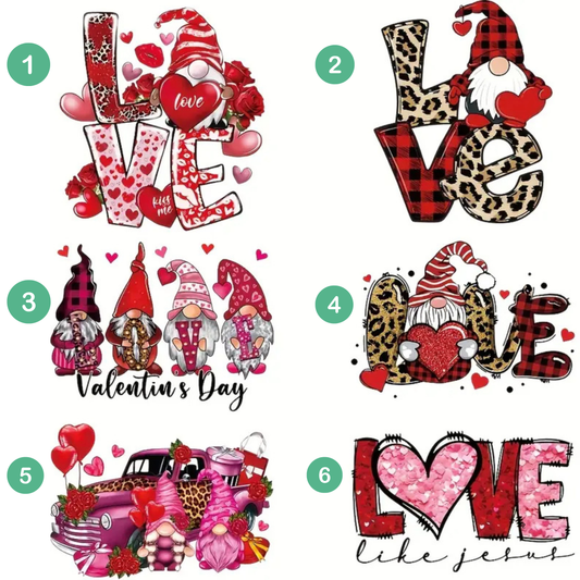 Sudadera unisex personalizada con cuello redondo y diseño de gnomo del amor: cómoda, elegante y personalizada.