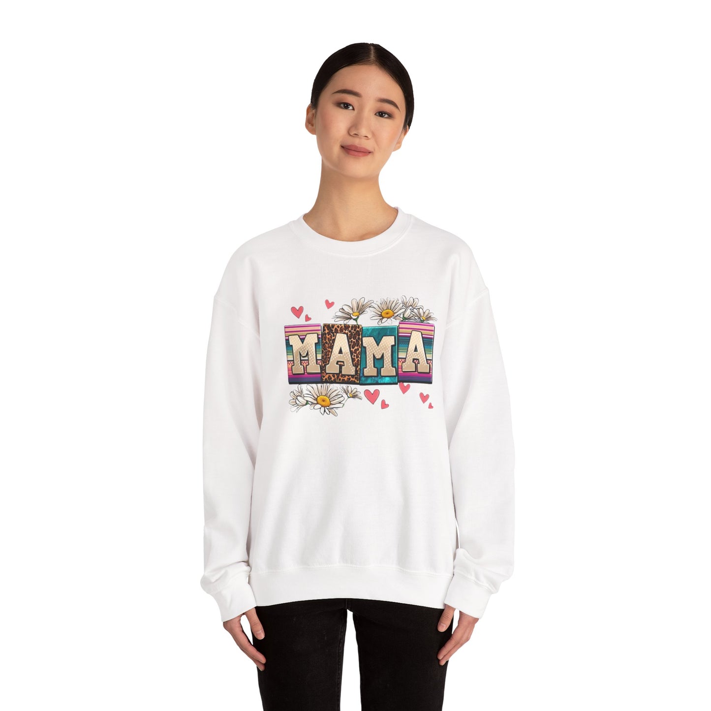 Daisy Mama Sweatshirt – Cozy Gift for Mom, Cute Floral Pullover