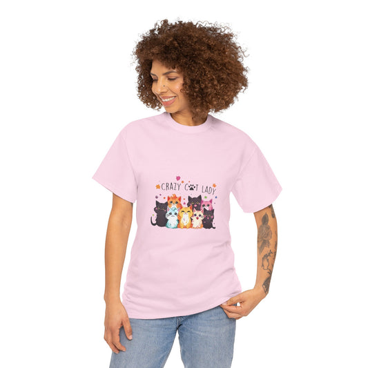 Crazy Cat Lady T-Shirt – Purrfectly Proud & Totally Cat Obsessed