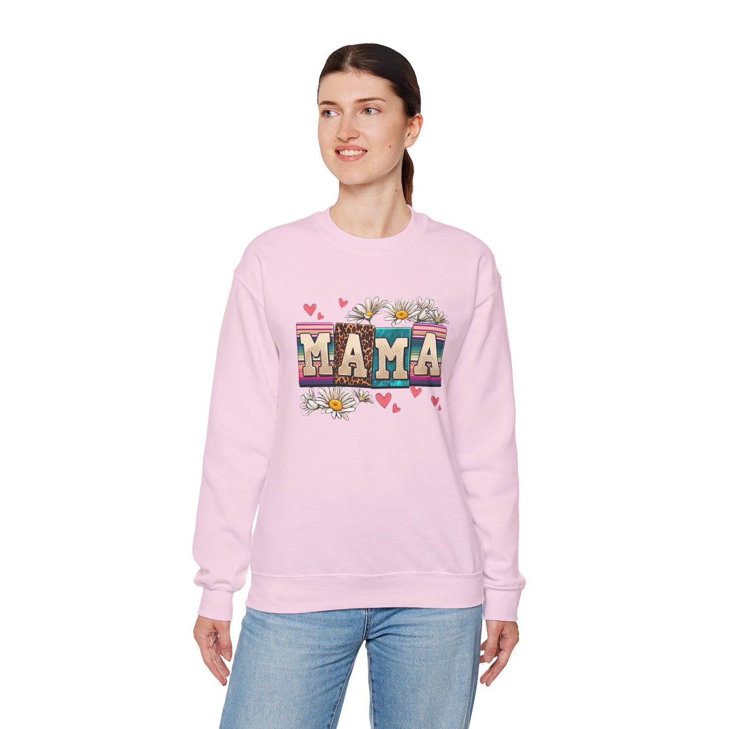 Daisy Mama Sweatshirt – Cozy Gift for Mom, Cute Floral Pullover