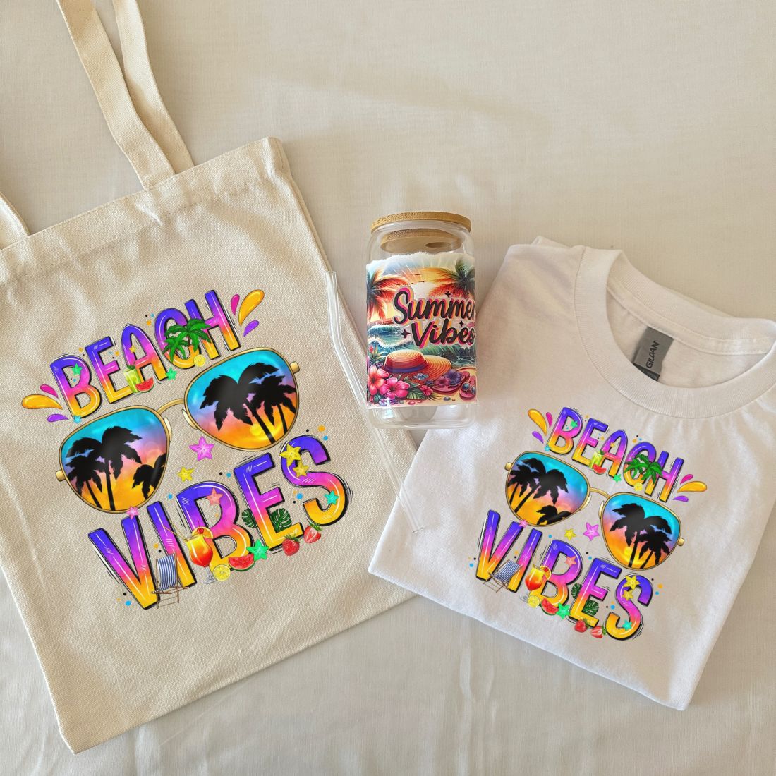 Summer Gift Bundle – Tshirt + Tumbler + Tote Bag + Keychain + Free Gift
