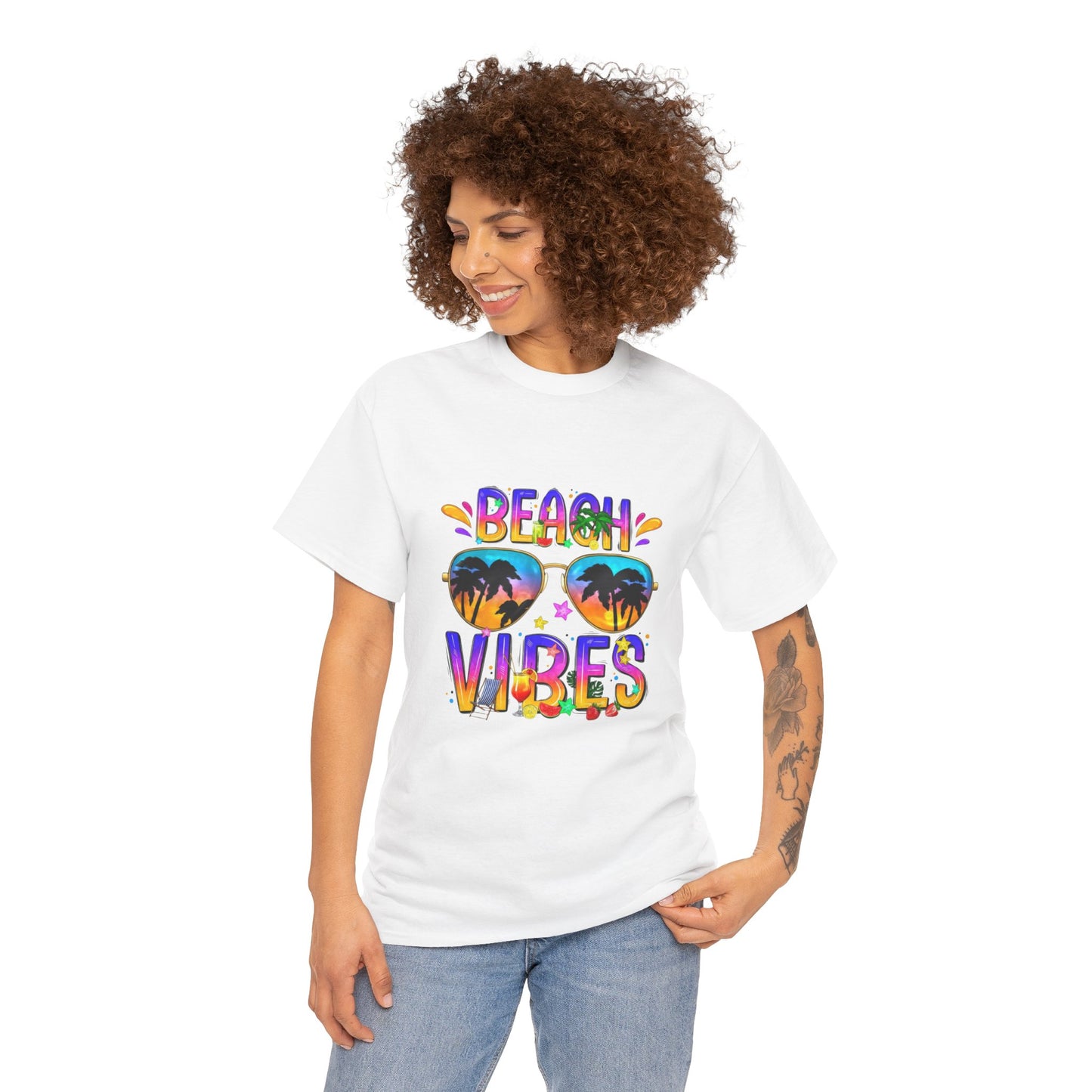 Beach Vibes T-Shirt – Fun Unisex Summer Tee for Beach Lovers and Vacation Days
