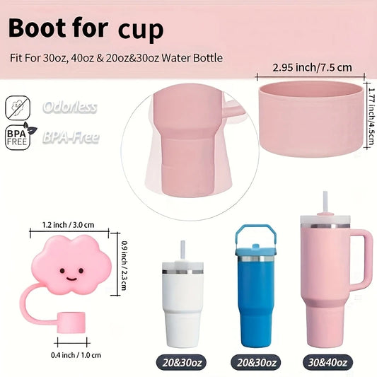 Tumbler Accessories Set – 4pcs Cup Add-On Kit