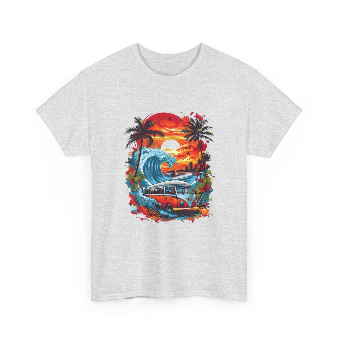 Vintage Beach Bus Unisex T-Shirt – Retro Summer Vibes Tee, Perfect for Travel and Surf Lovers