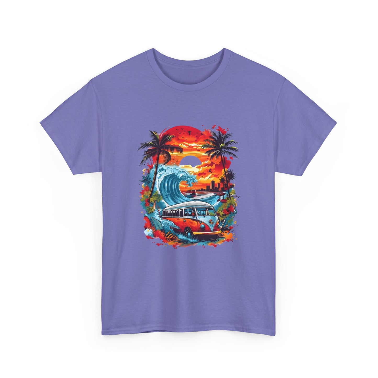 Vintage Beach Bus Unisex T-Shirt – Retro Summer Vibes Tee, Perfect for Travel and Surf Lovers