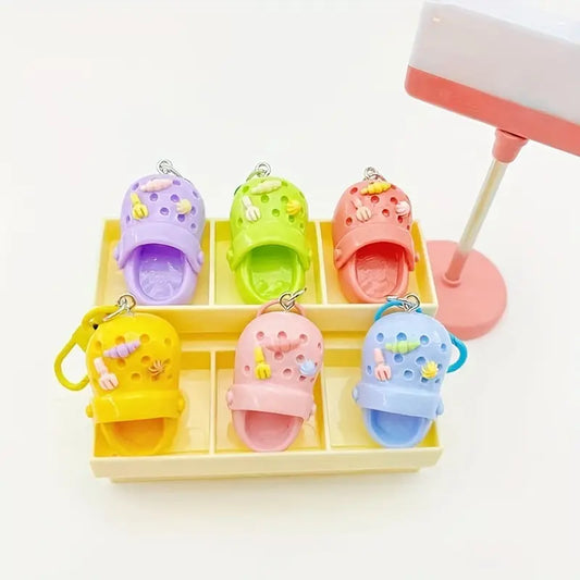 Cute Cartoon Slipper Keychain – Fun & Playful Charm