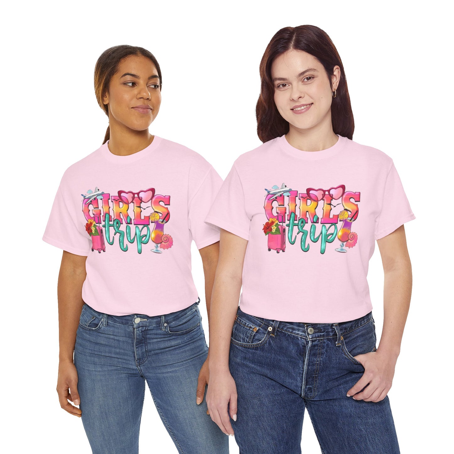 ✿ Girls Trip T-Shirt – Fun Matching Tee for Besties, Travel Crew Gift Idea ✿