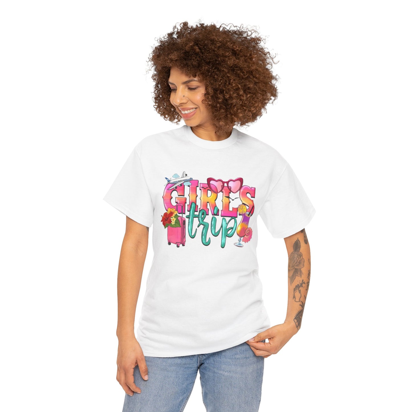 ✿ Girls Trip T-Shirt – Fun Matching Tee for Besties, Travel Crew Gift Idea ✿