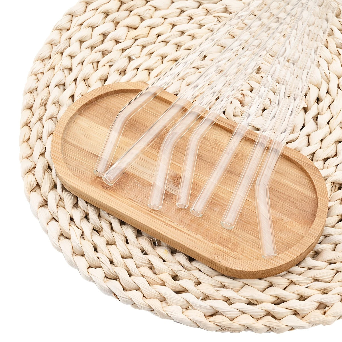 High Borosilicate Transparent Glass Straws – Reusable & Heat-Resistant
