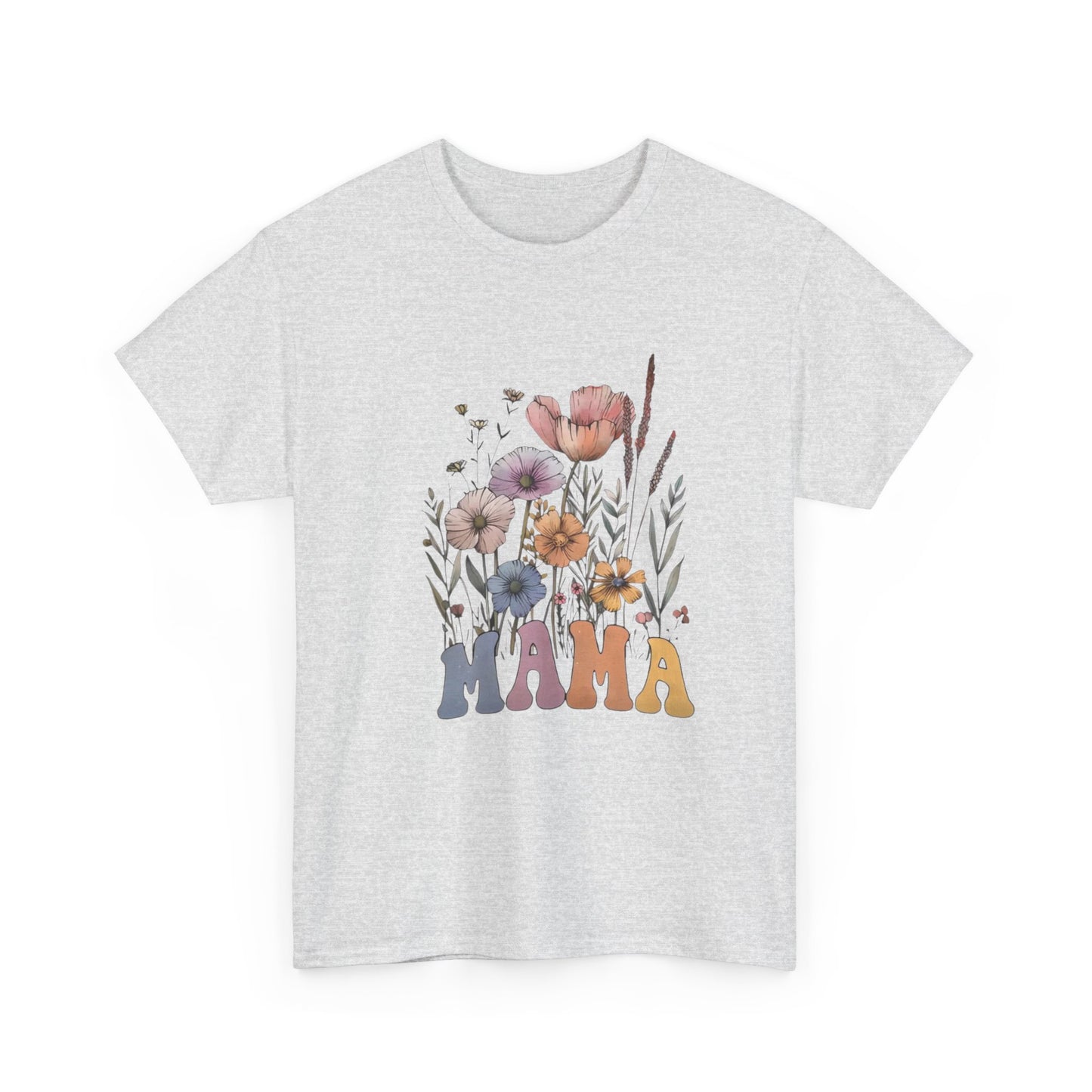 Bohemian Wildflower Mama Cotton T-Shirt