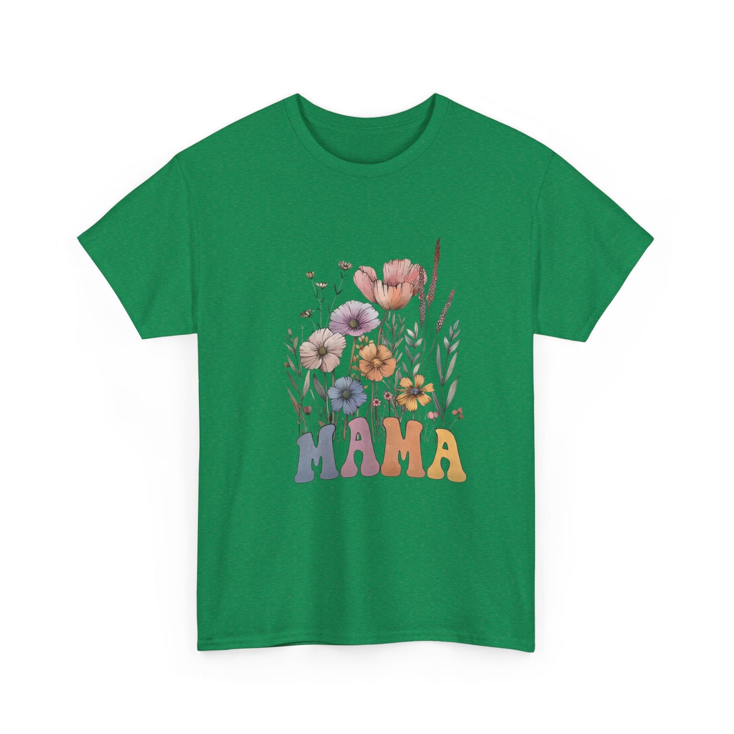 Bohemian Wildflower Mama Cotton T-Shirt
