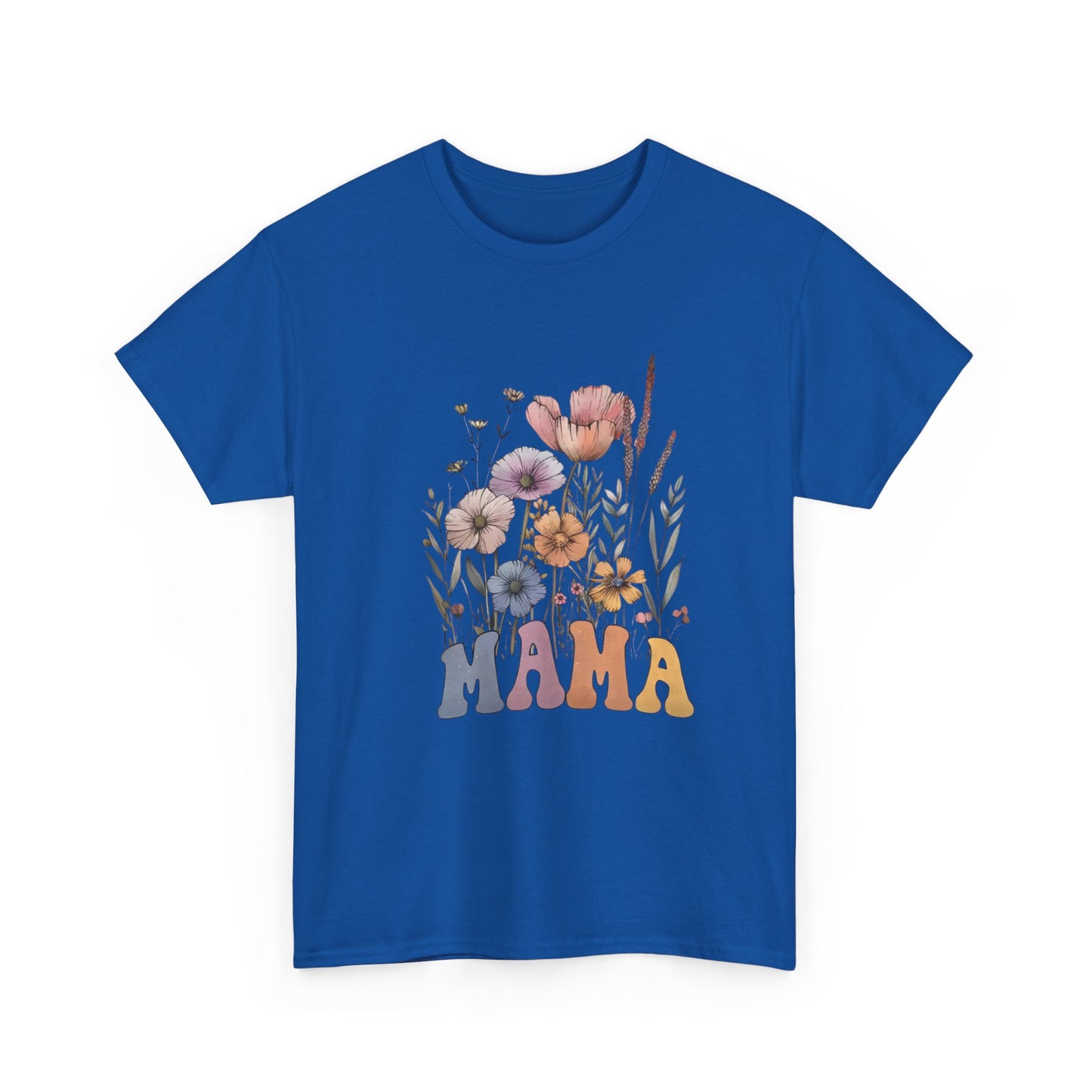 Bohemian Wildflower Mama Cotton T-Shirt