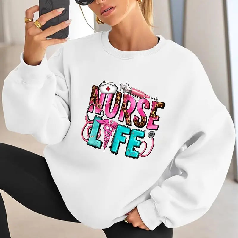 Custom Unisex Nurse Crewneck Sweatshirt – Comfortable, Stylish, and Personalized