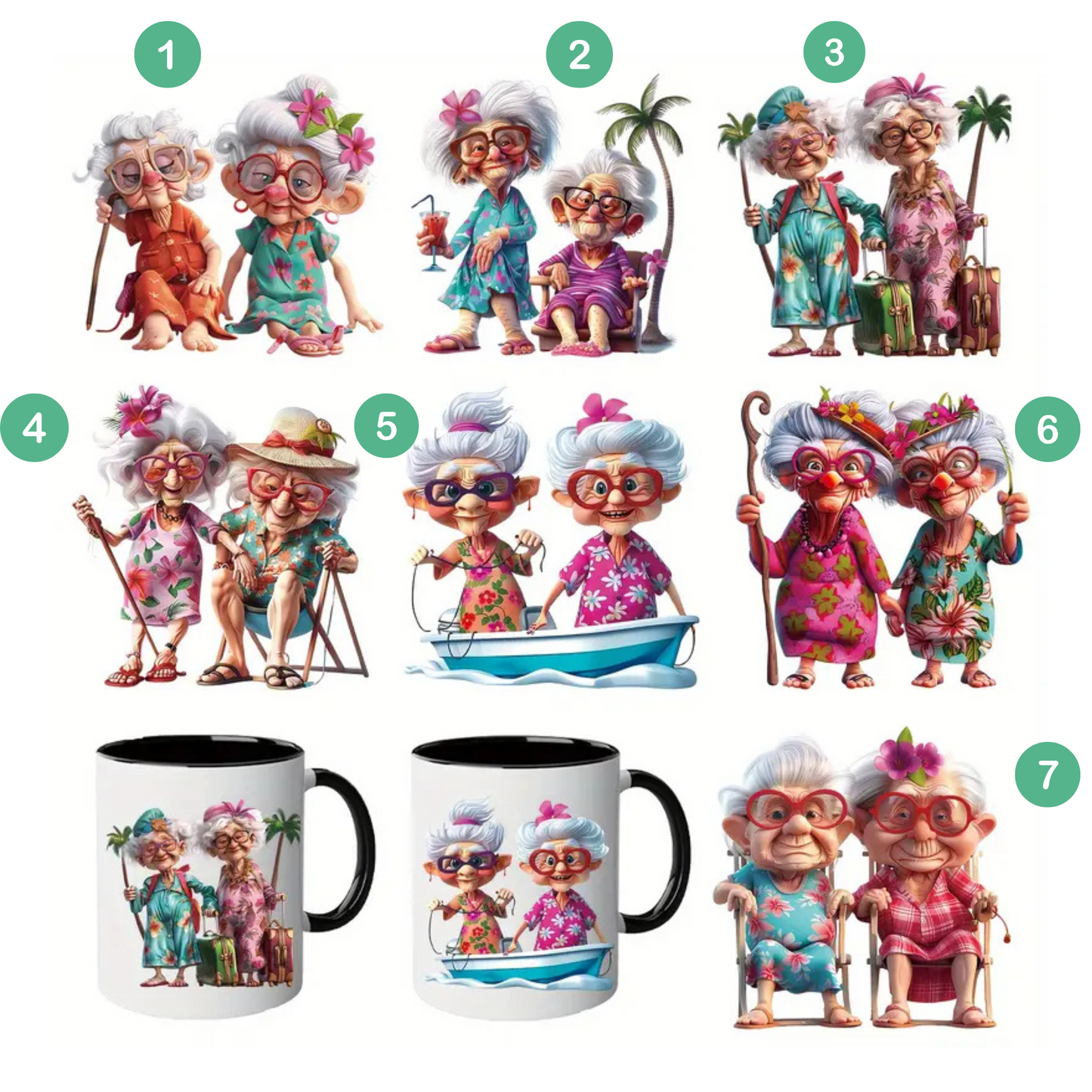 Funny Grandma Ceramic Mug Double-Sided 11 Oz