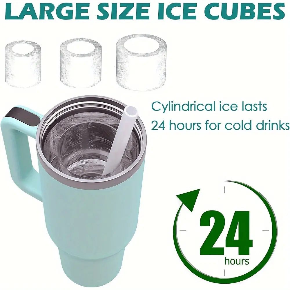 Three-Sided Cylindrical Ice Cube Mold – Fun, Easy & Perfect for Infused Drinks