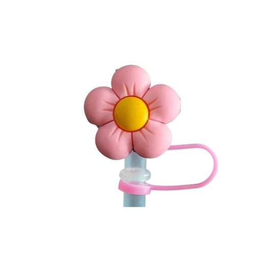 Cute Flower Straw Topper – Silicone Dustproof Cap for 20oz/30oz/40oz Tumblers