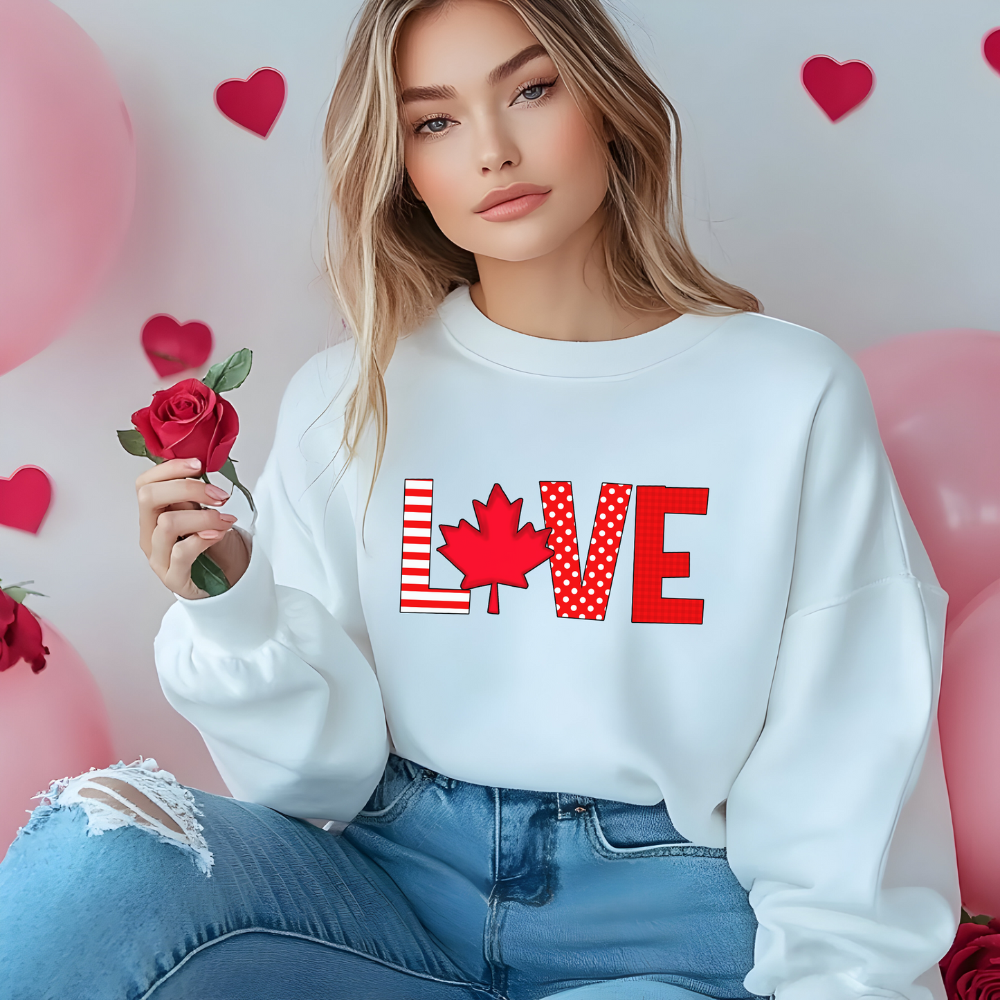Crewneck et sweat à capuche unisexe Canada Love