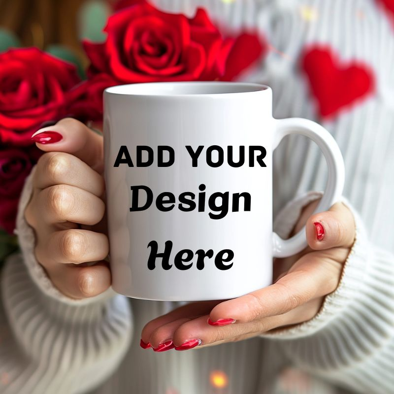Custom Ceramic Mugs – available in 11oz and 15oz sizes. Choose from ready-made designs or personalize with your own. Perfect for coffee, tea, or hot chocolate, these mugs let you showcase your style or share a heartfelt message.