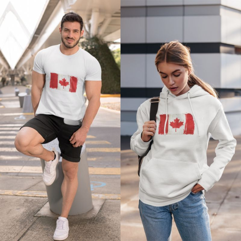Show your Canadian and Quebecois pride with our exclusive collection of hoodies, sweatshirts, and T-shirts. Perfect for comfort and style, these pieces make great gifts or personal keepsakes for any proud Canadian or Quebecois!